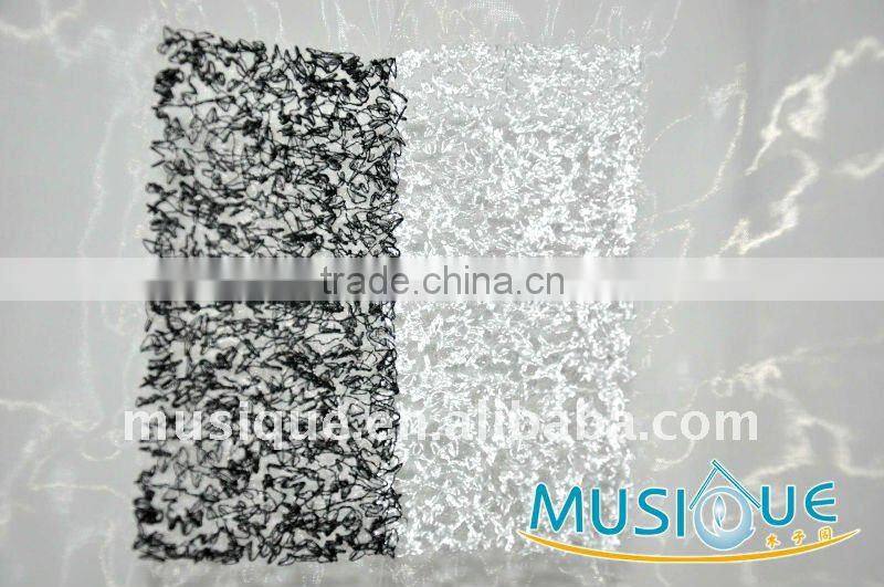 100% organza with embroidery curtain