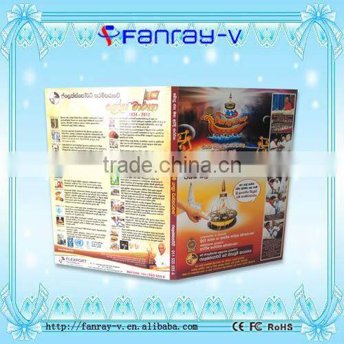 HOT! 7" lcd video screen in brochure card, video module in printed card