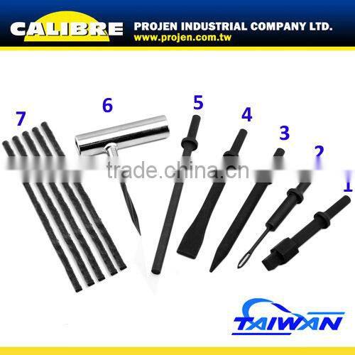 CALIBRE 7PC Pneumatic Motorcycle Wheel Bearing and Tire repair kit Set