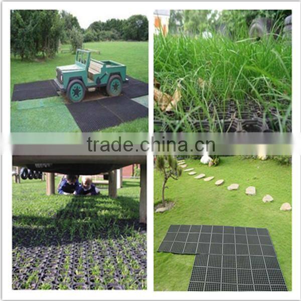 Factory supplier of anti slip outdoor grass protection hollow rubber mat