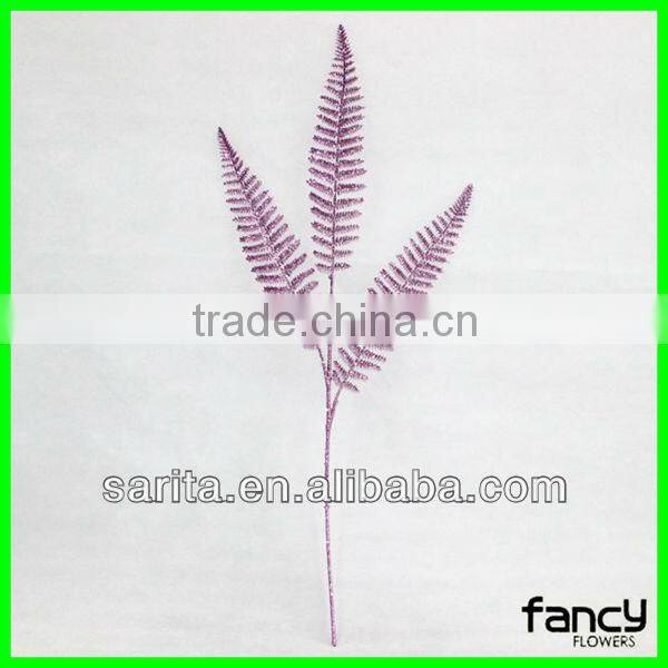 hot sale artificial metal leaves wall decoration