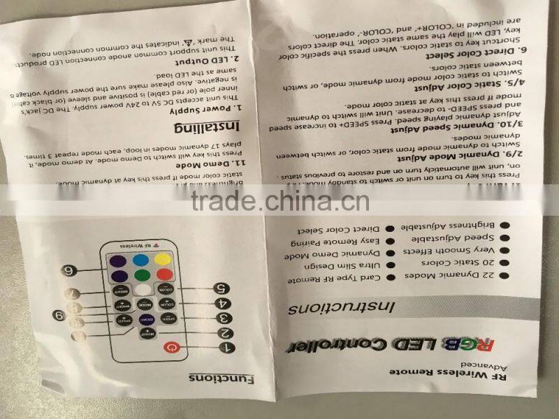 China Factory Price 17 key mini LED light controller