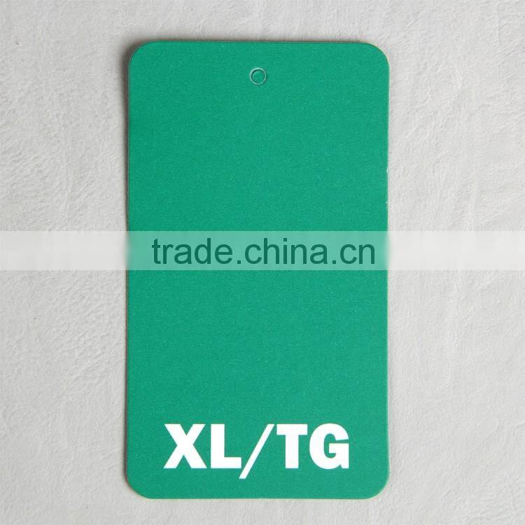 colorful paper hangtag for double-duty dress