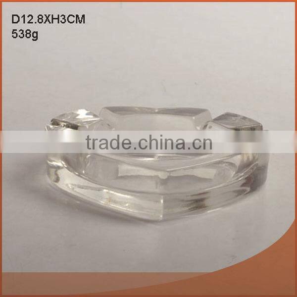 square glass ashtray
