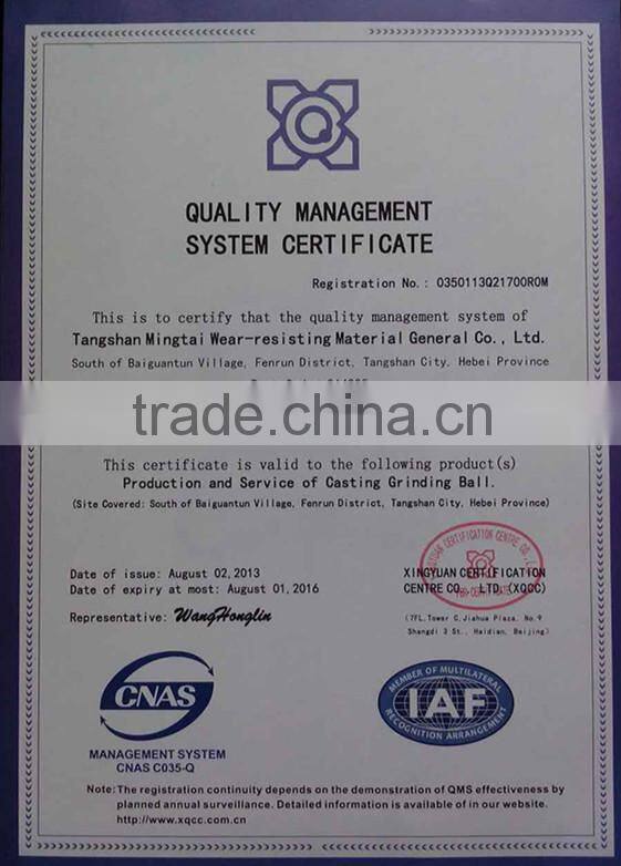 Good quality medium chrome casting steel forges