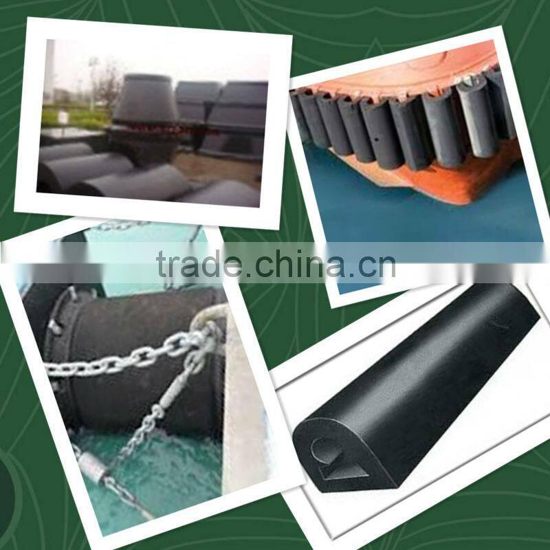 marine solid D shape rubber fender