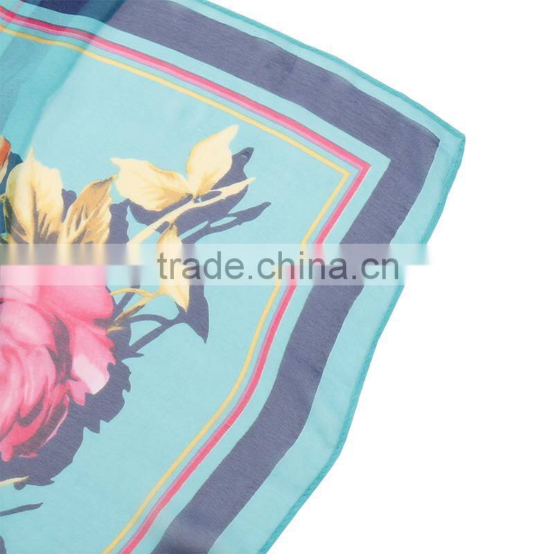 2015 Fashionable Flower Chiffon Scarf In Stock Whole Sale Hot Sale
