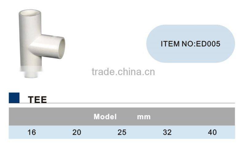 Top quality ERA brand PVC insulating electrica ltee, PVC electrical tee, PVC tee