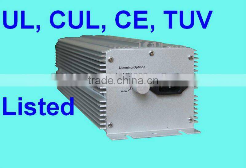 UL,CUL,TUV,CE,GS listed, 100V~240V, 277V,347V,400V, greenhouse lighting ballast