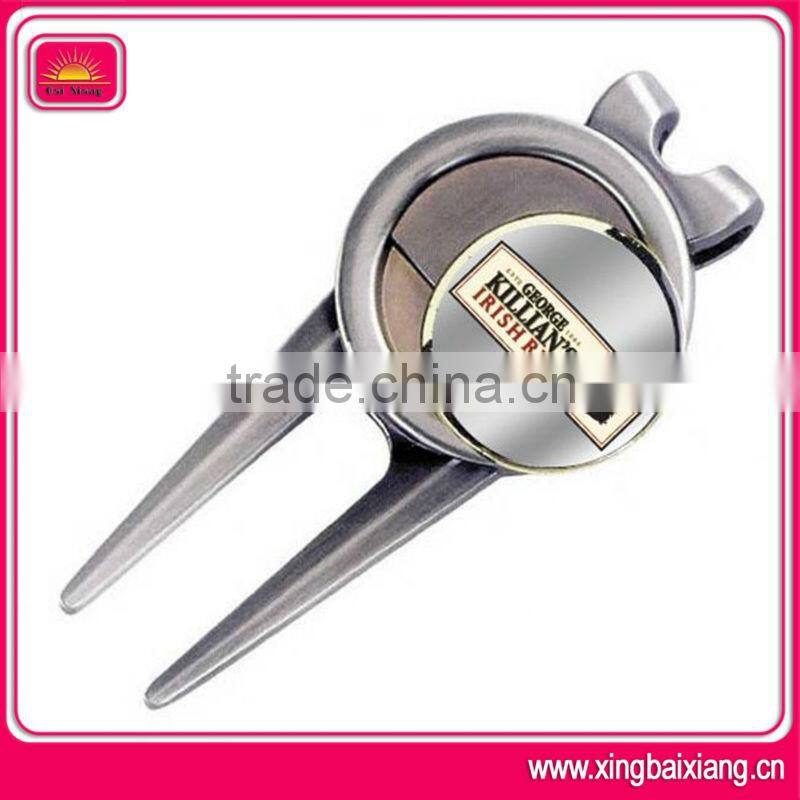 custom metal/plastic sports golf divot tool for gift