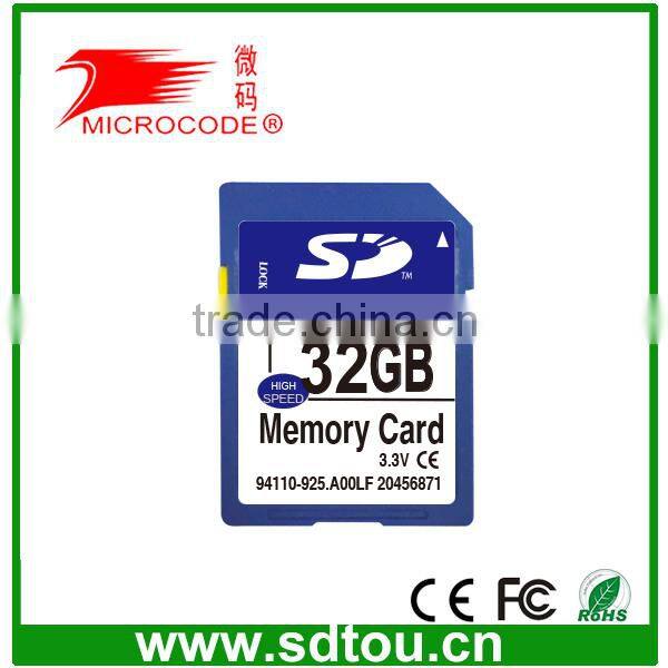 Cheap Bulk Custom CID Sd card SDHC memory card 32gb 64gb for Car Gps Navigator