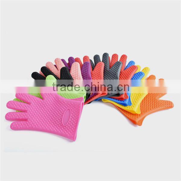 Hot sale heat resistant silicone bbq gloves