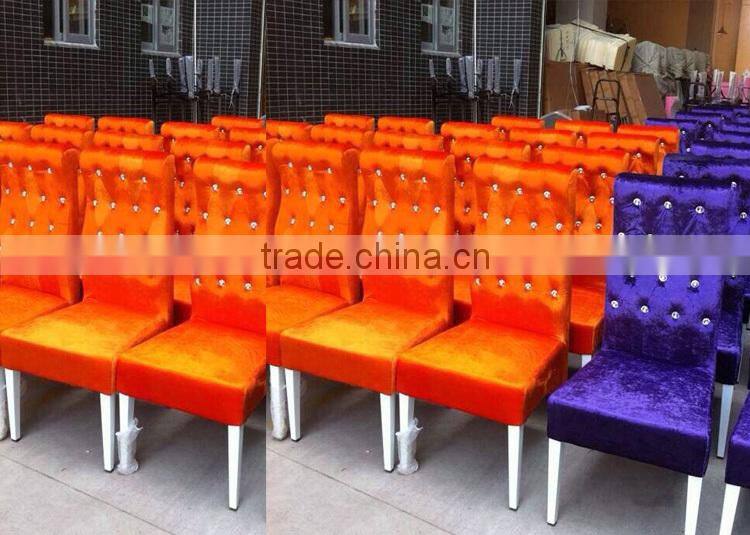 Cheap High Back Leather Dining Chair JC-FM06