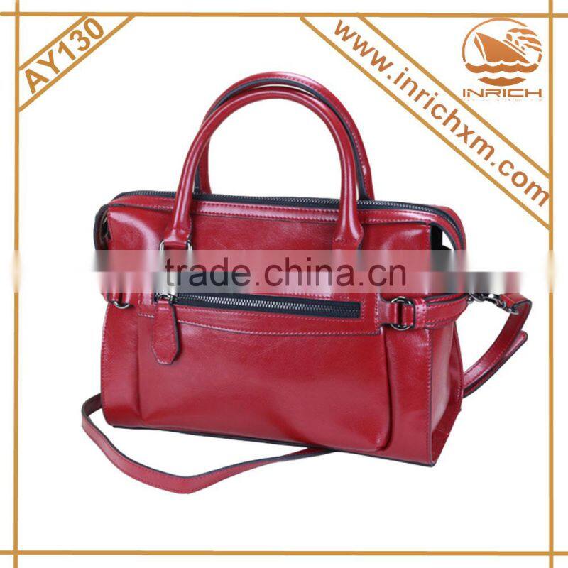 Wholesale custom newest fashion genuine leather womens handbag,europe women clutch ladies classical