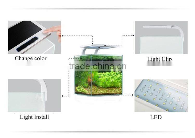 Factory sale mini glass skimmer color changing led light reef tank