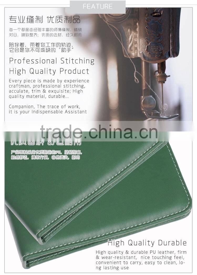 Custom gift A5 conference document leather presentation file folder