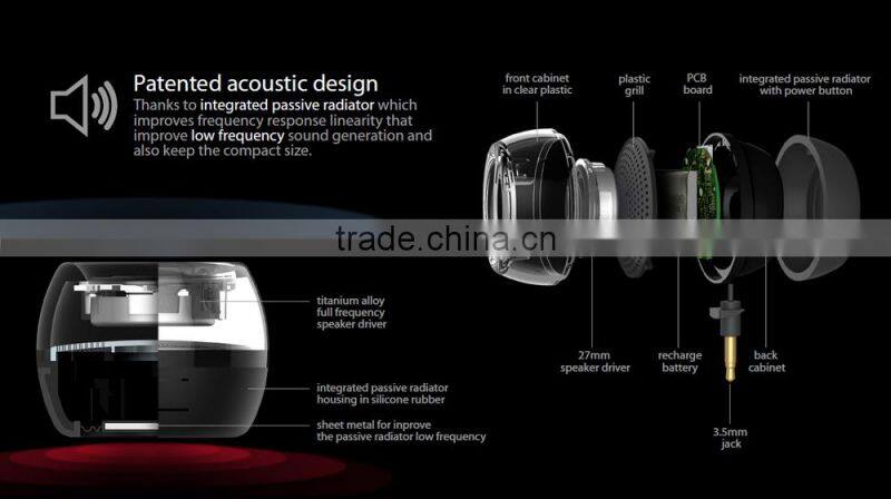 Small mini crystal Bluetooth Speaker