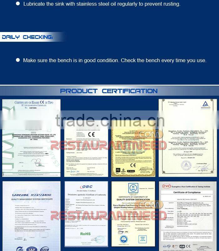 S233 Stainless Steel Chopping Board Heavy Duty Work Bench