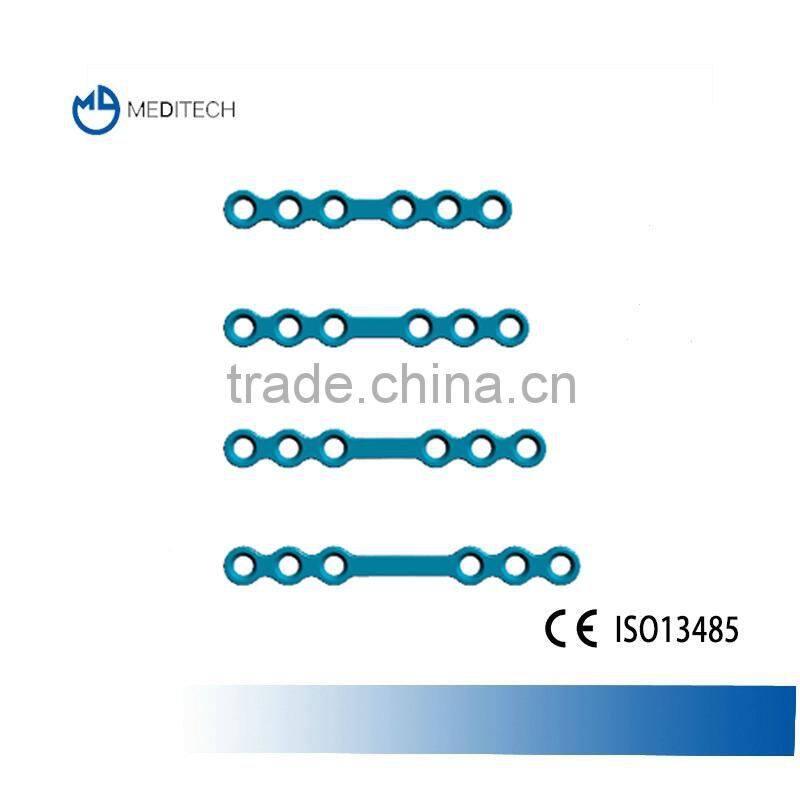 1.5mm AO Standard Straight Mini Plate, Maxillofacial Plate, medical plate
