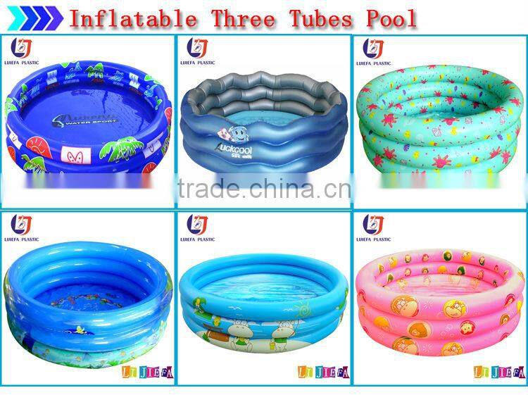 Five Tubes Rainbow PVC Inflatable Kids Swimming Pool