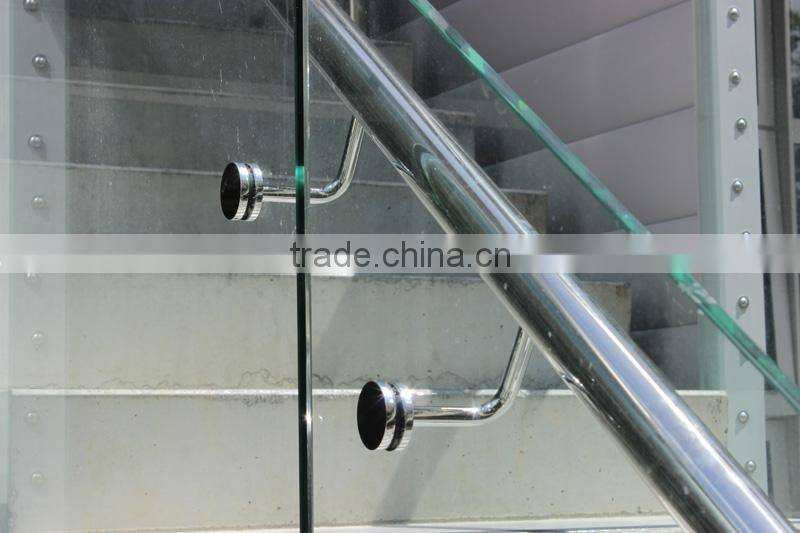 SS 201 304 316 inox glass handrail holder /glass clamp / stainless steel gardrail higne