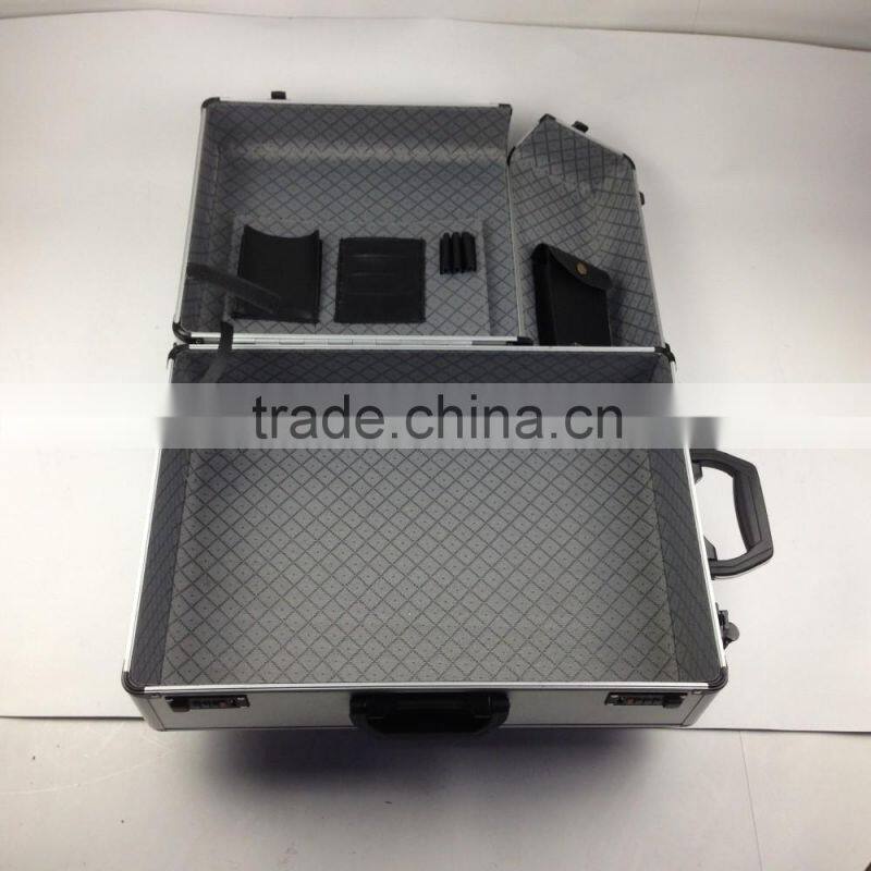 Utility new design aluminum trolly case with rod and wheels