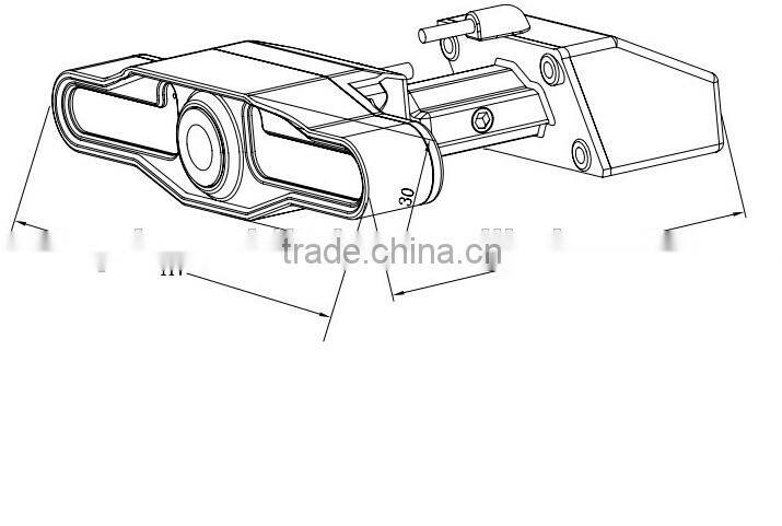 High-resolution CMOS 6mm lens separate dual lens car camera
