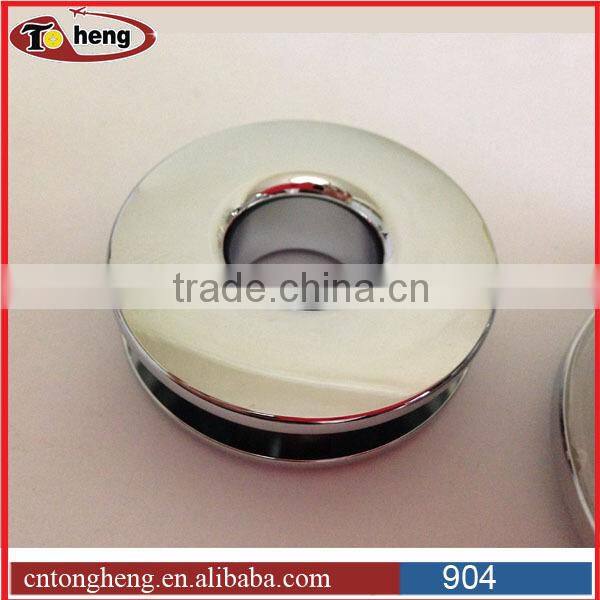 Stainless steel polished recessed and flush shower door cup pull