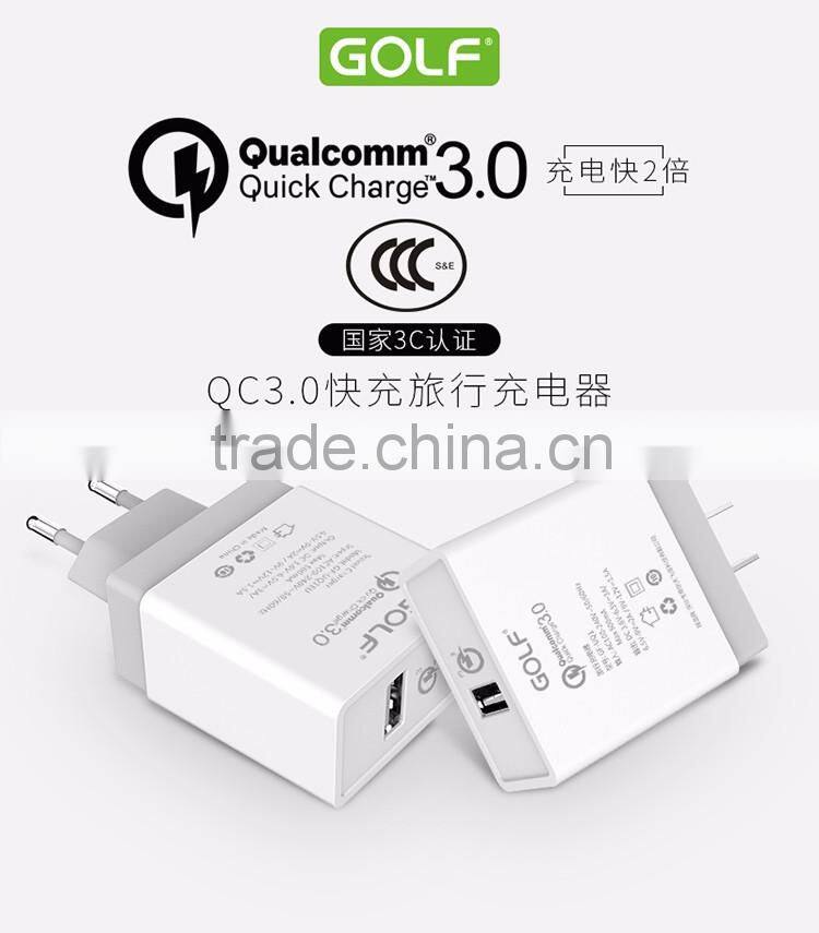 newest arrived Qualcomm quick charger 3.0 wall charger usb charger for smartphones