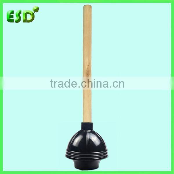 ESD Drain,Sink,Toilet Rubber Plunger With Wooden Handle
