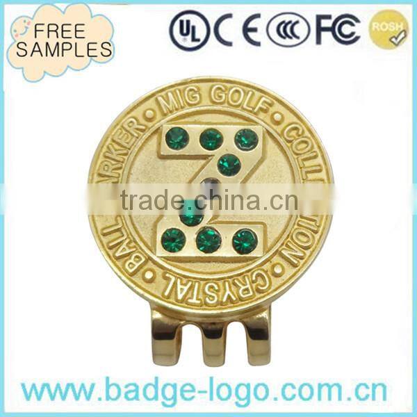novelty classic magnet golf hat clips with ball marker