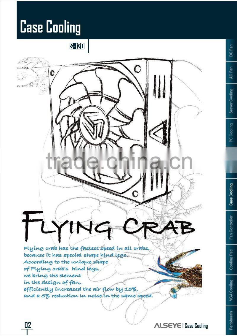 Alseye S-120 cpu cooler case fan for inflatables 120*120*25mm silent cpu cooler case fan