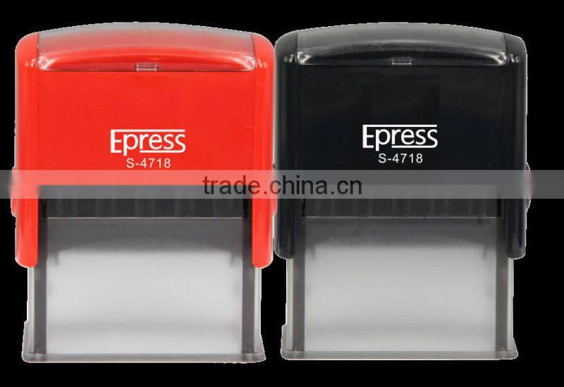 2015 Epress Optional Colors 47x18mm Square Hot sale ABS Plastic Office Supplies Self-Inking Stamps