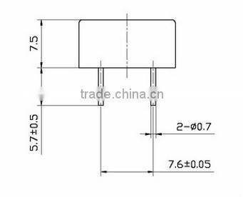 FBPT1410 cheaper China buzzer factory piezo ceramic transducer sounder 13.8*7 (FBELE)