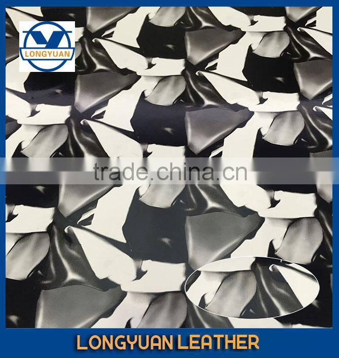 PU Leather Shiny Pattern Fabric Slippers Sandals Leather