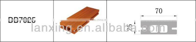 Wpc decking in building, bamboo plastic composite,superior construction material,indoor use,wood like with inside grain