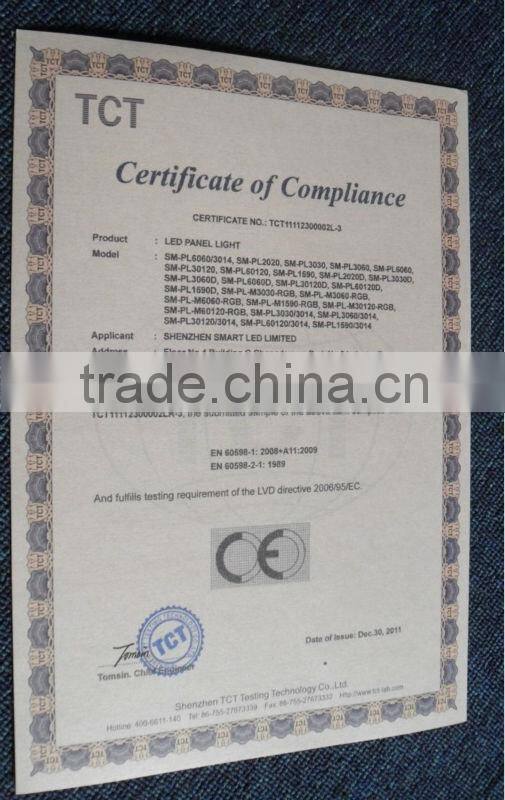 China factory 3 years warrranty led panel light round