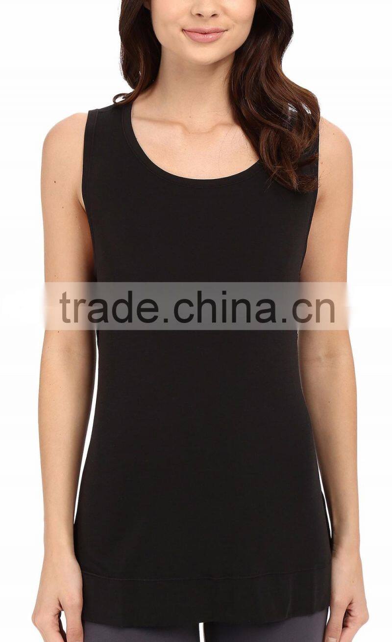 Ramax Custom Women Sleeveless Draped Back Design Workout Tank Top