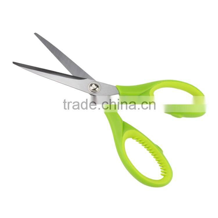 Fashion plastic handle office scissor high quality paper scissors
