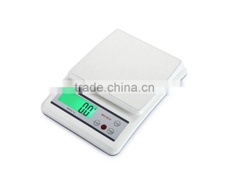 lcd display glass panel electronic weight scales with clock function