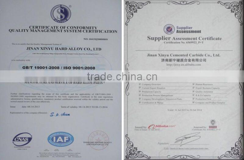 China Manufacturer of Tungsten Cemented Carbide Anvil