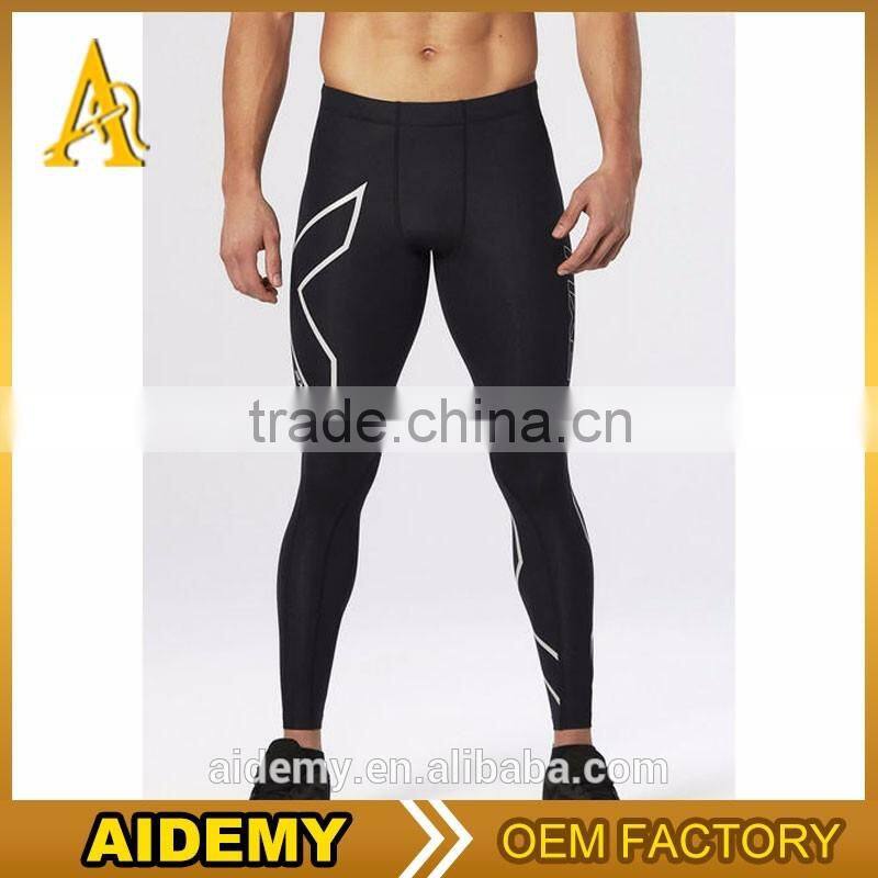 wholesale long running tights nylon spandex sport compression leggings pants