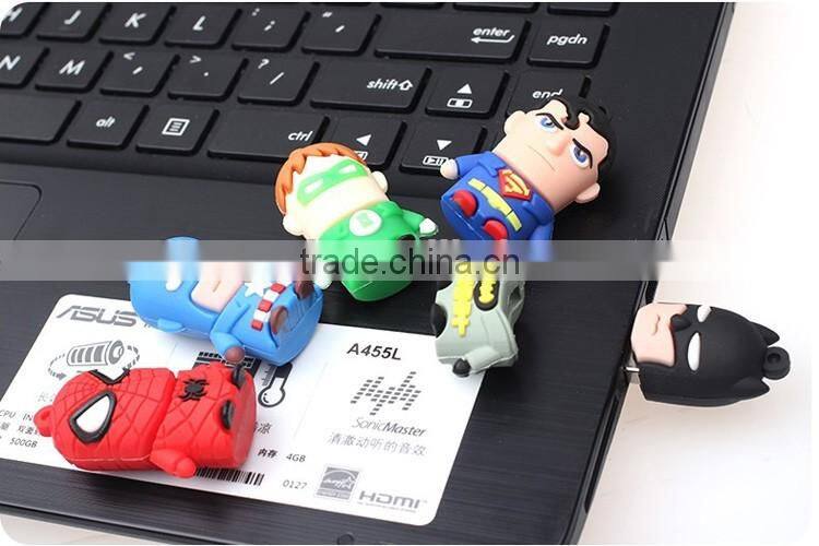 Original Quality Chip Super Heroes Series Cartoon Usb Flash Drive Custom Pendrive,Wholesale Full Capacity Minions Memory Stick