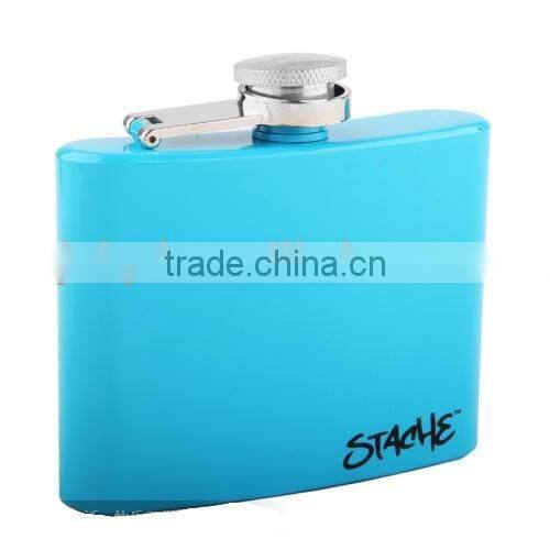 High quality stainless steel colorful hip flask