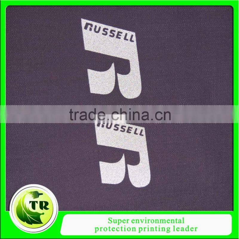 silicon reflective transfer printed logo label for uniform clothing