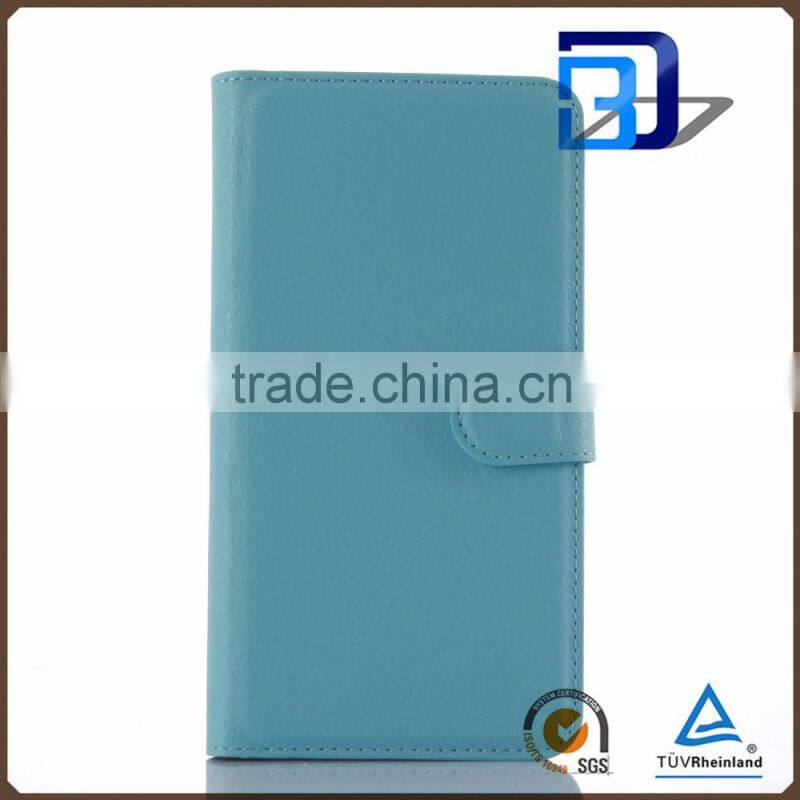 New PU leather with card slots stand flip wallet case for Lenovo Vibe X3 Lite A7010