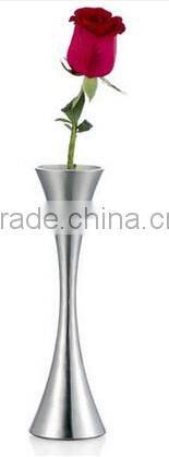 2016 decorative flower vase stainless steel metal vase