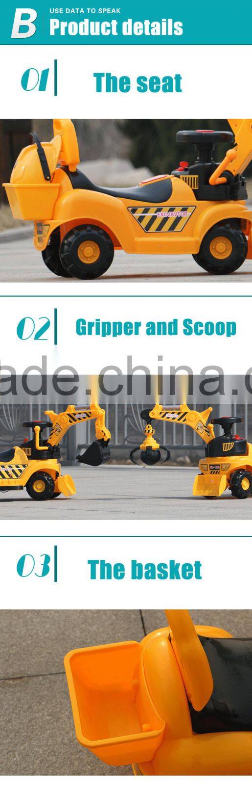 hot sell kids toy excavator ride on car