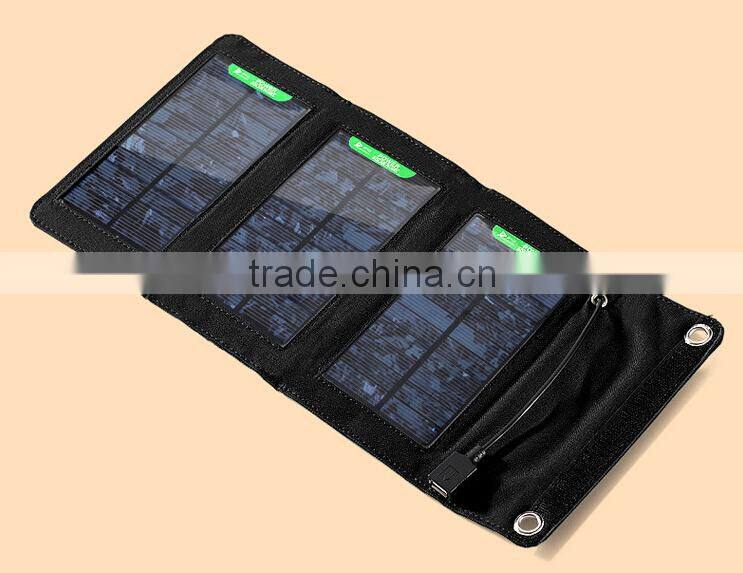 High Efficient 5W Foldable Solar Panel & Battery Charger
