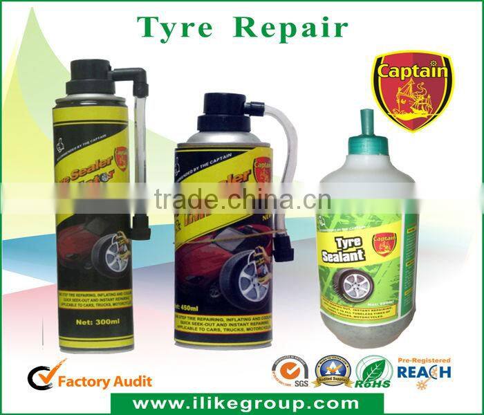 Captain Liquid Anti Puncture Proof Car Emergency Tyre Repair Sealant 500ml